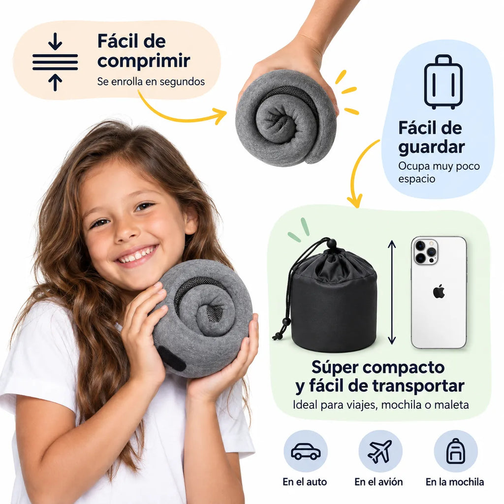 Almohada de Viaje Abrazo para Niños