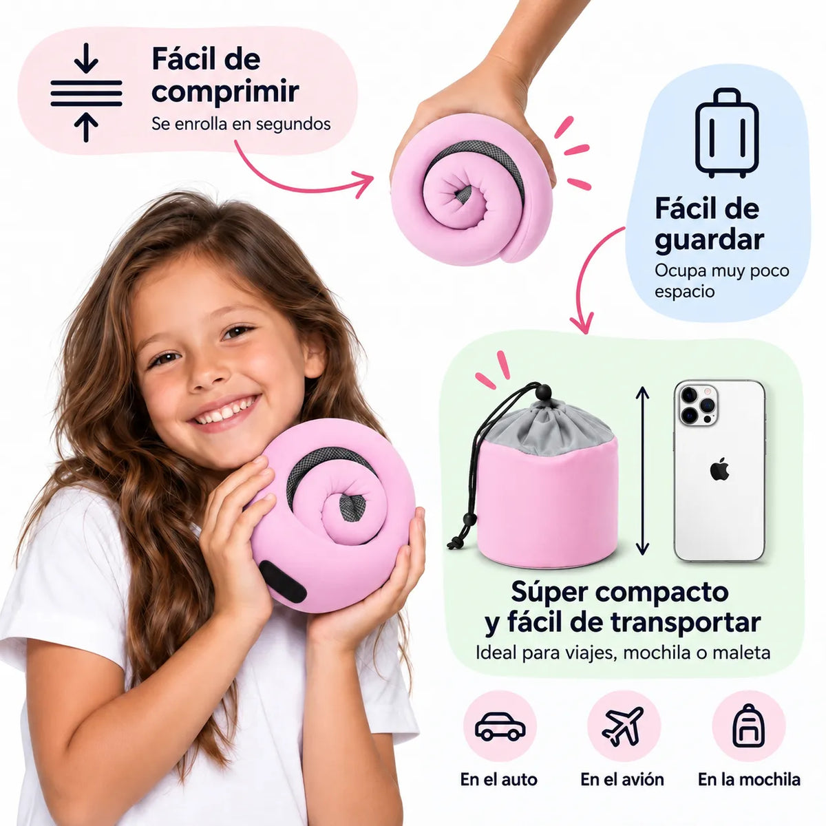 Almohada de Viaje Abrazo para Niños